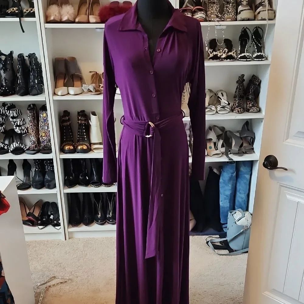 Fashiom Nova Purple Maxi Dress Sz M